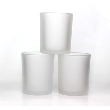 Home decoration wholesale 7oz frosted glass candle Vessels container jars for candle making